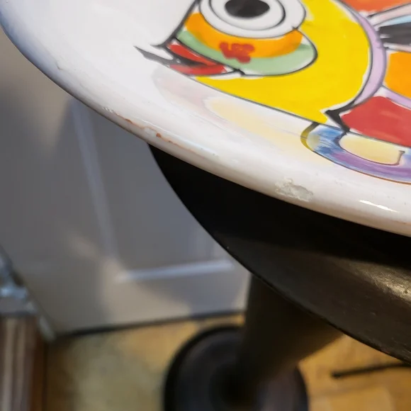 La Musa MCM Ceramic Hand Painted Fish Platter - Picture 12 of 16